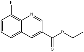 8-氟喹啉-3-羧酸乙酯 结构式