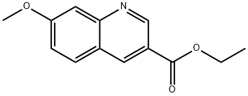 7-甲氧基-3-喹啉羧酸乙酯 结构式
