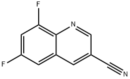 6,8-二氟喹啉-3-腈 结构式
