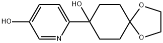 3-羟基-6-(8-羟基-1,4-二氧杂螺[4.5]癸烷-8-基)吡啶 结构式