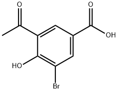 3-acetyl-5-bromo-4-hydroxybenzoic acid