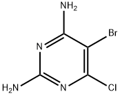 5-bromo-6-chloropyrimidine-2,4-diamine 结构式