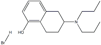 1-NAPHTHALENOL, 6-(DIPROPYLAMINO)-5,6,7,8-TETRAHYDRO-, HYDROBROMIDE 结构式