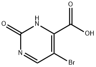 5-bromo-2-hydroxypyrimidine-4-carboxylic acid 结构式