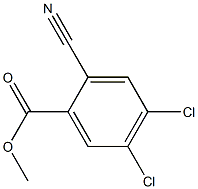 4,5-DICHLORO-2-CYANO-BENZOIC ACID METHYL ESTER 结构式