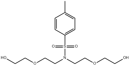 N,N-bis[2-(2-hydroxyethoxy)ethyl]-4-methylbenzenesulfonamide 结构式