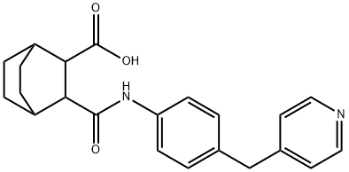 3-((4-(pyridin-4-ylmethyl)phenyl)carbamoyl)bicyclo[2.2.2]octane-2-carboxylic acid 结构式