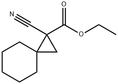 ethyl 1-cyanospiro[2.5]octane-1-carboxylate 结构式