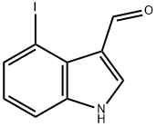 4-碘吲哚-3-甲醛 结构式