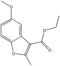 5-甲氧基-2-甲基苯并呋喃-3-羧酸乙酯 结构式