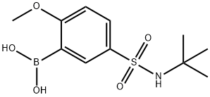 (5-(N-(叔-丁基)氨磺酰)-2-甲氧苯基)硼酸 1KG 结构式