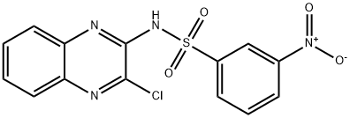N-(3-CHLOROQUINOXALIN-2-YL)-3-NITROBENZENESULFONAMIDE 结构式