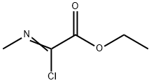 2-氯-2-(甲基亚氨基)乙酸乙酯 结构式