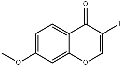 3-碘-7-甲氧基-4H-色烯-4-酮 结构式