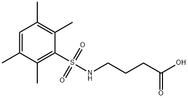 4-{[(2,3,5,6-tetramethylphenyl)sulfonyl]amino}butanoic acid 结构式