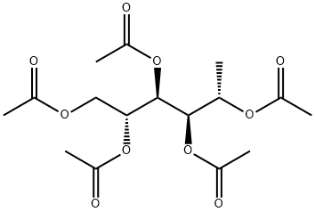 1-脱氧-D-山梨糖醇五乙酸酯 结构式