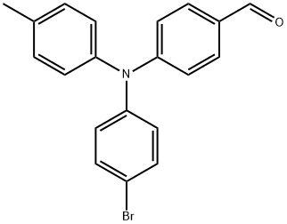 4-[(4-溴苯基)(对甲苯基)氨基]苯甲醛 结构式