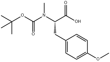 N-Boc-N-methyl-4-methoxy-L-phenylalanine 结构式