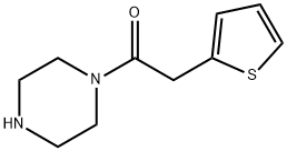 1-(PIPERAZIN-1-YL)-2-(THIOPHEN-2-YL)ETHAN-1-ONE 结构式