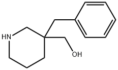 (3-苄基哌啶-3-基)甲醇 结构式