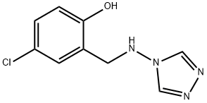 4-chloro-2-[(4H-1,2,4-triazol-4-ylamino)methyl]phenol 结构式