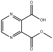 3-(甲氧基羰基)吡嗪-2-羧酸 结构式