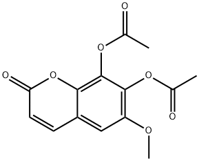 6-methoxy-2-oxo-2H-chromene-7,8-diyl diacetate 结构式