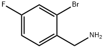 (2-溴-4-氟苯基)甲胺 结构式