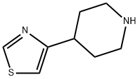 4-(thiazol-4-yl)piperidine 结构式