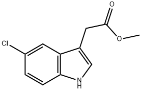5-氯吲哚-3-醋酸甲酯 结构式