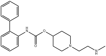 1-(2-(甲基氨基)乙基)哌啶-4-基[1,1'-联苯基]-2-基氨基甲酸酯 结构式