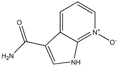 1H-PYRROLO[2,3-B]PYRIDINE-3-CARBOXAMIDE 7-OXIDE 结构式