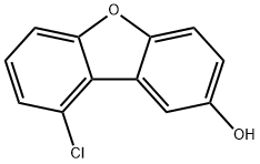 9-chloro-2-hydroxydibenzofuran 结构式