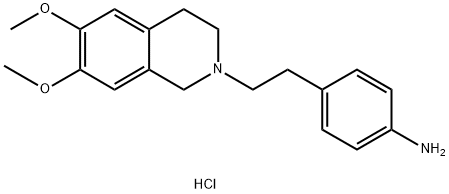 4-(2-(6,7-dimethoxy-3,4-dihydroisoquinolin-2(1H)-yl)ethyl)aniline 结构式