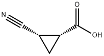 cis-2-cyanocyclopropane-1-carboxylic acid 结构式