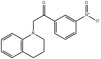 2-(3,4-Dihydroquinolin-1(2H)-yl)-1-(3-nitrophenyl)ethanone 结构式