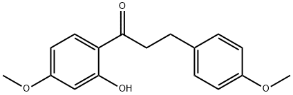 2'-羟基-4,4'-二甲氧基二氢查耳酮 结构式