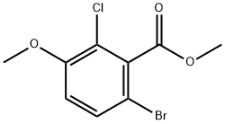 methyl 6-bromo-2-chloro-3-methoxybenzoate 结构式