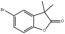 5-Bromo-2,3-dihydro-3,3-dimethylbenzofuran-2-one 结构式