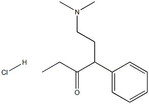6-(二甲基氨基)-4-苯基-3-己酮盐酸盐 结构式