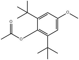 2,6-二-叔-丁基-4-甲氧苯基醋酸盐 结构式