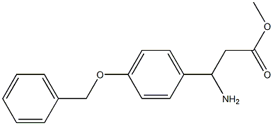 3-氨基-3-[4-(苯基甲氧基)苯基]丙酸甲酯 结构式