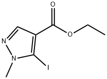 5-碘-1-甲基-1H-吡唑-4-羧酸乙酯 结构式