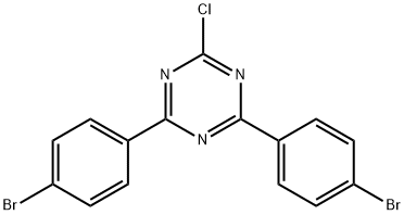 2,4-双(4-溴苯基L)-6-氯-1,3,5-三嗪 结构式