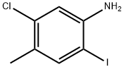 5-氯-2-碘-4-甲基苯氨 结构式