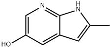 2-甲基-1H-吡咯并[2,3-B]吡啶-5-醇 结构式