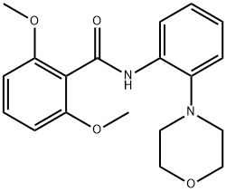 2,6-dimethoxy-N-[2-(morpholin-4-yl)phenyl]benzamide 结构式