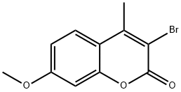 3-溴-7-甲氧基-4-甲基-2H-色烯-2-酮 结构式