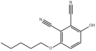 3-羟基-6-(戊基氧基)-1,2-苯二甲腈 结构式