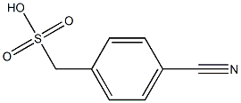 (4-氰基苯基)甲基磺酸 结构式